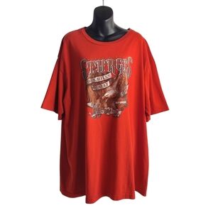 Harley-Davidson South Dakota T-shirt Men's Orange Short Sleeve Size 2XL